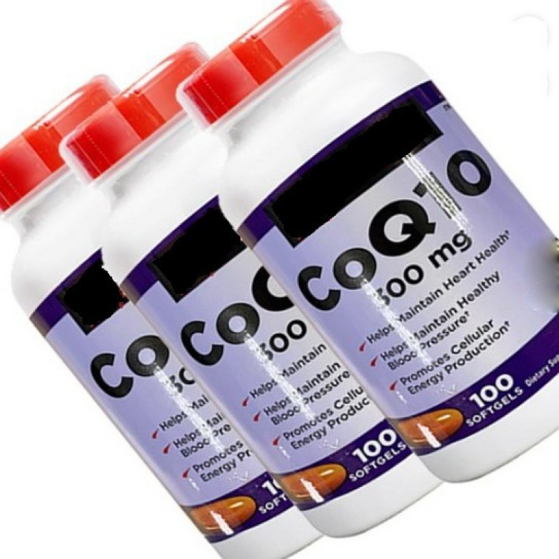 跨境现货外贸销品辅酶Q10软胶囊300mg软胶囊coQ10软胶囊100粒跨境
