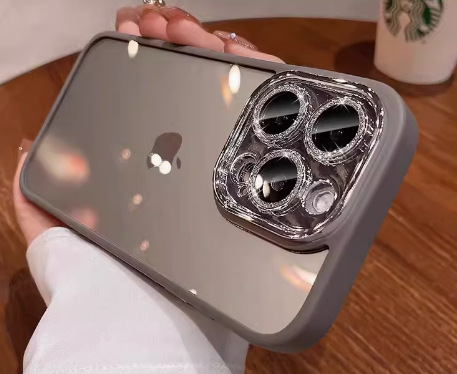 Metal glitter lente IPhone14ProMax todo incluido apple 13PRO lente de la película de la caja del teléfono para IP12p