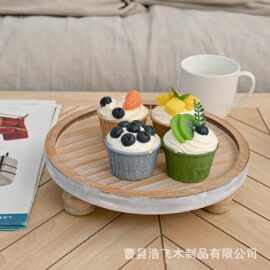 跨境复古实木茶盘木质托盘木质香薰托盘玄关饰品首饰摆件收纳盘