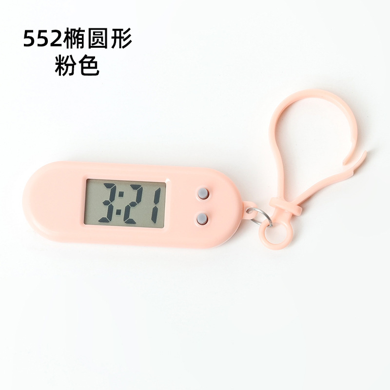 学生試験の小さい掛け時計の簡単なキーホルダーの携帯電子時計は時間の日のミニ電子時計を表示します。|undefined