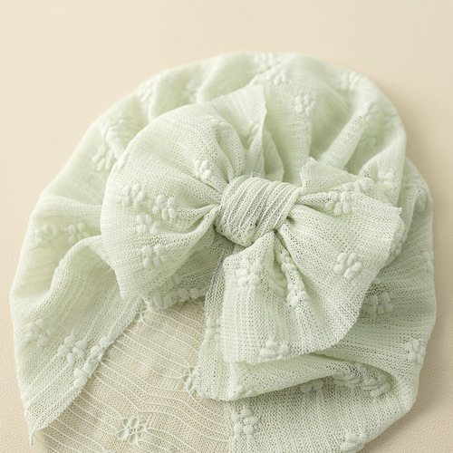 Summer Children Lace Mesh Butterfly Knot Flower Hat Infant and Toddler Bonnet Hat Ultra Soft Indian Hat