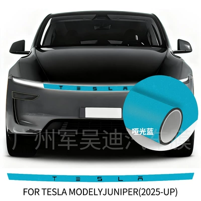 Car headlight protective film – Film, Exclusively for Cross-Border Supply - tpu-matte-blue-headlight-film-2025-updated-version-of-tesla-model-y
