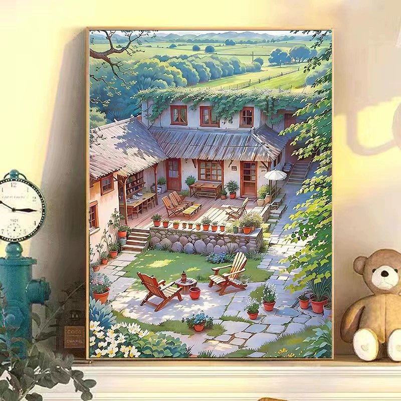 Цифровая краска для акрила в виде мультфильма, DIY, оптом