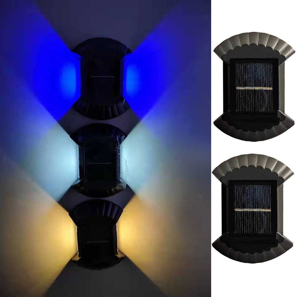 Lámpara de pared impermeable al aire libre lámpara de pared solar al aire libre lámpara de jardín lámpara de pared LED lámpara de pared lámpara de jardín solar