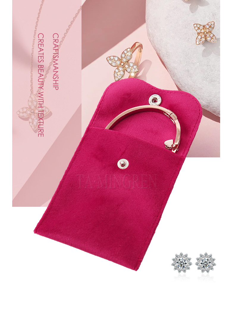 Jewelry Packaging Bags Classification Velvet Cloth Solid Color Jewelry Packaging Bags