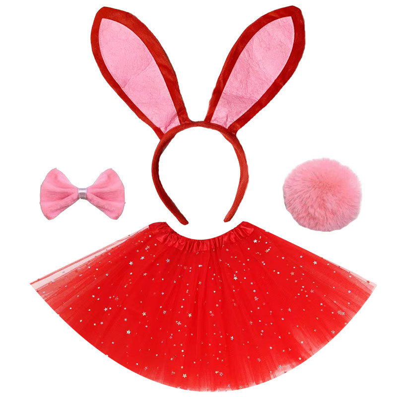 Children's red set, 4 pieces