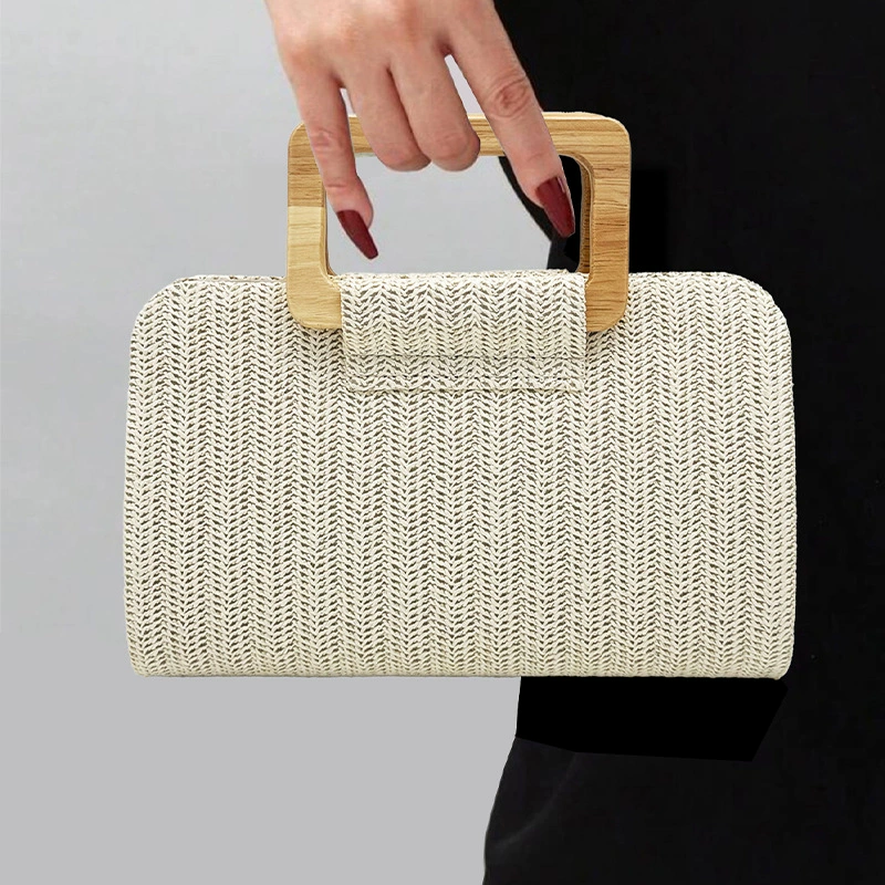 Straw shoulder bag, trend retro beach one-shoulder bag, high-end