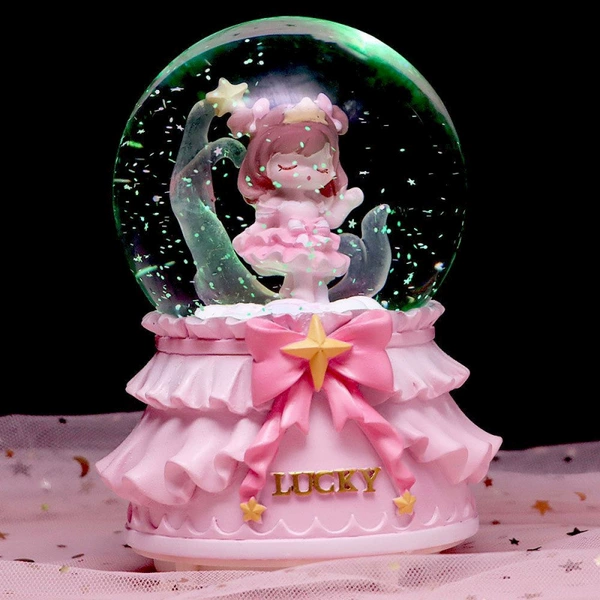 Medium Pink Cardcaptors (Hand-cranked snowflakes, light and music do not rotate