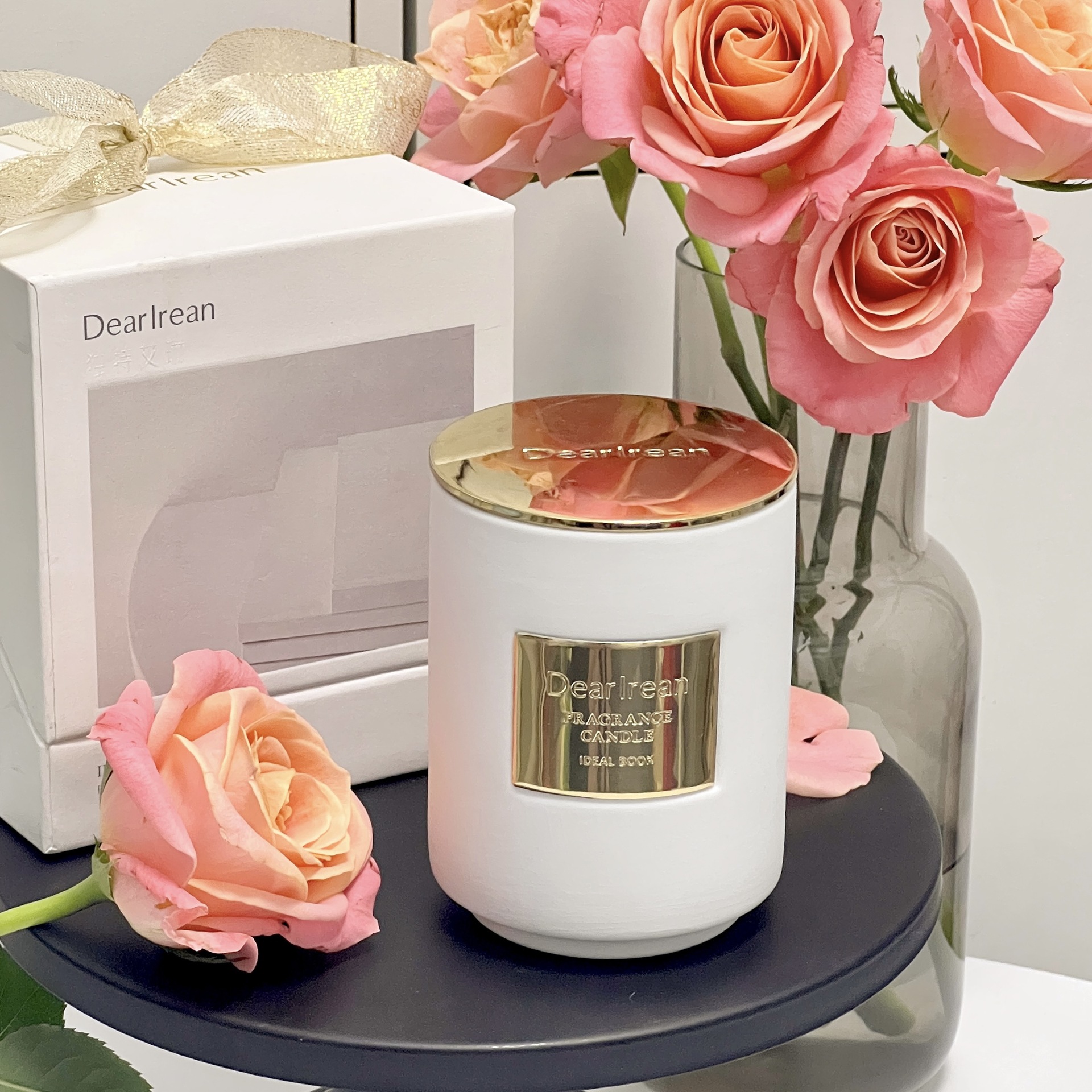 Doftljus av vax i presentask för hemmet och sovrummet_voghion.com