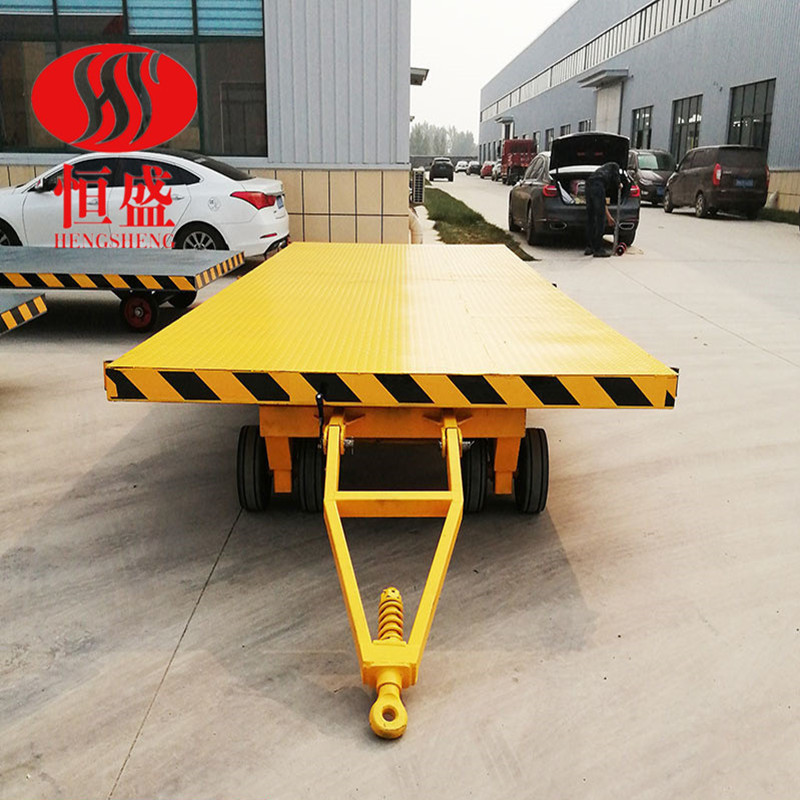 厂家定制牵引平板车农用平板拖车四轮转向平板车钢材转运车平板车
