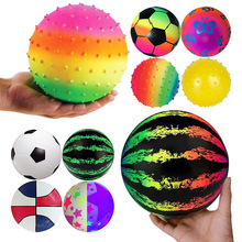 拍拍球9寸彩虹球充氣玩具籃球地攤玩具球PVC搪膠玩具皮球批發夜市