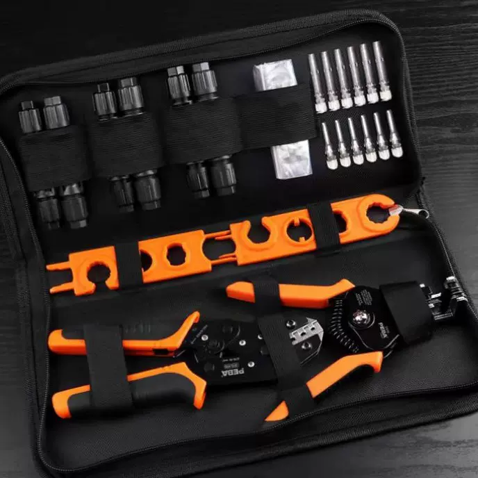 MC4光伏压线钳 自动剥线钳连接器套装跨境爆款多功能扳手工具套装