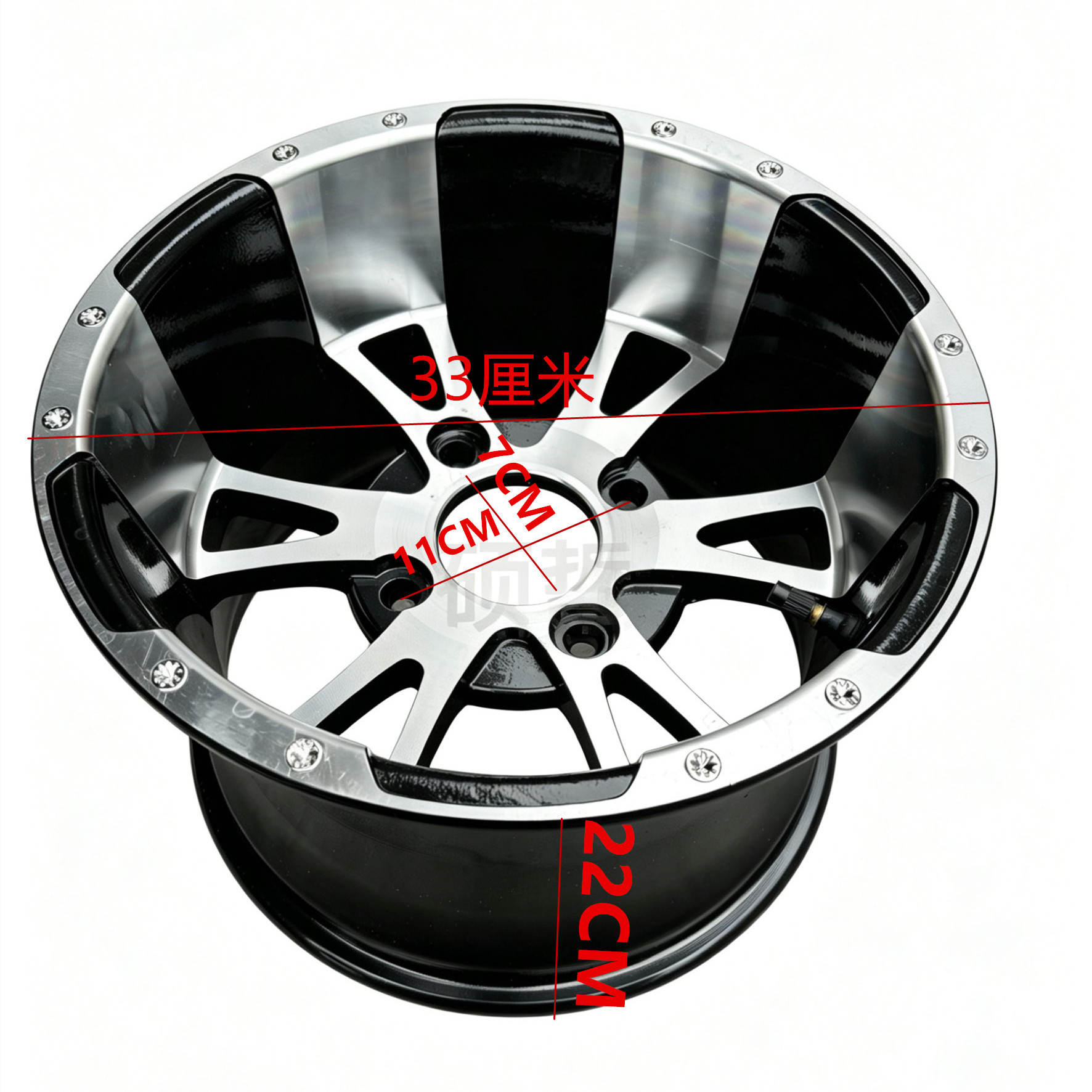 Modified four-wheel go-kart beach car 25X8/ 10-12inch blade aluminum wheel 235/ 30-12inch wheel
