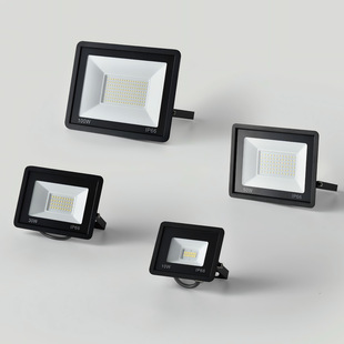 Cross-Border Led Floodlight 50W Outdoor Waterproof Construction Site Factory Spotlight Outdoor Lighting Floodlight for Engineering Use
