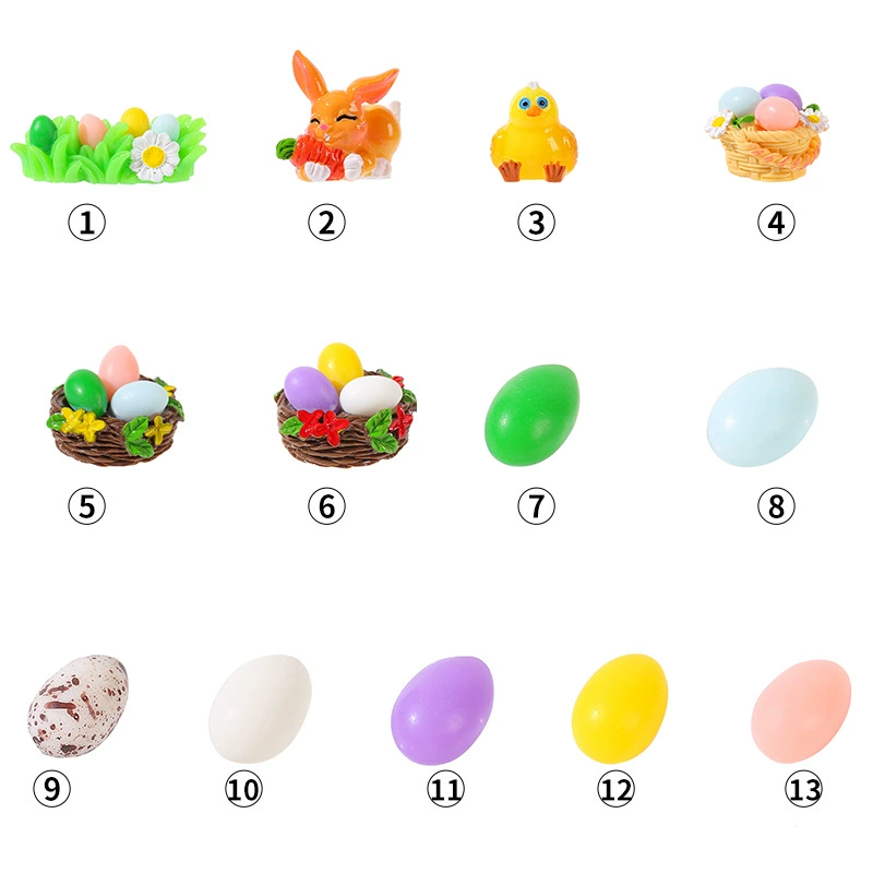 Трансграничные пасхальные яйца кролик микро-ландшафтный орнамент