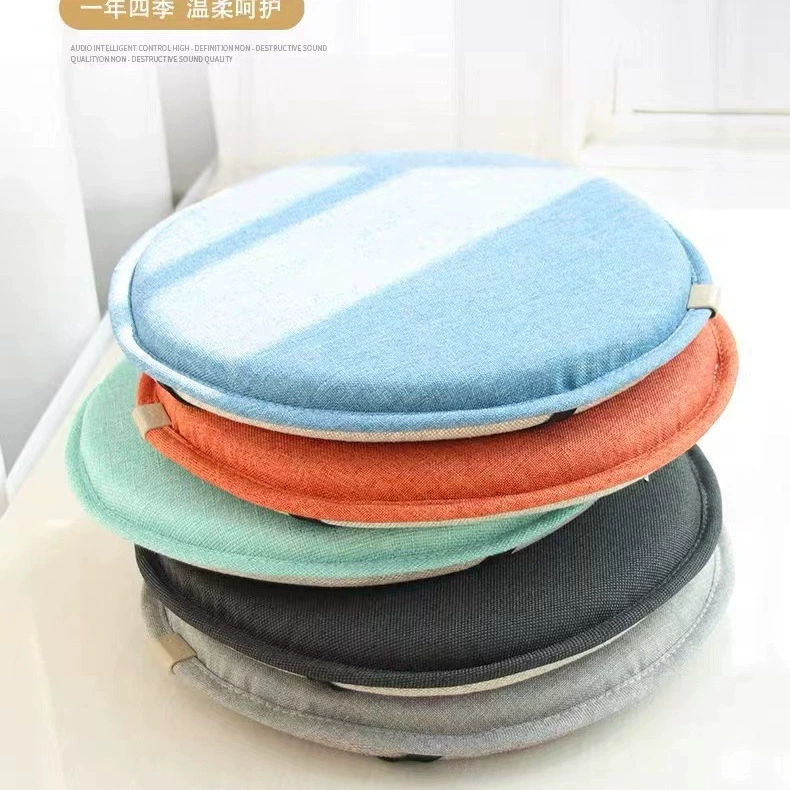 Круглая подушка из ротанга, подушка для стула, круглая подушка для сиденья, нескользящая высокоэластичная хлопковая дышащая студенческая подушка, тканевая подушка для высокого табурета