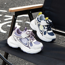 几米熊2026儿童鞋男童新款透气女童运动鞋网面软底跑步时尚老爹鞋