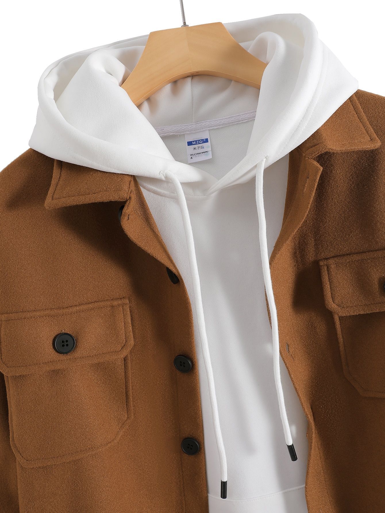 Men's Casual Woolen Jacket Classic Winter Coat For Autumn_voghion.com