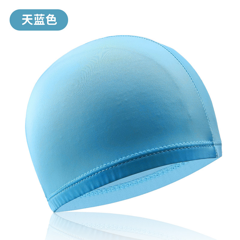 Light blue, high elastic and comfortable, not waterproof