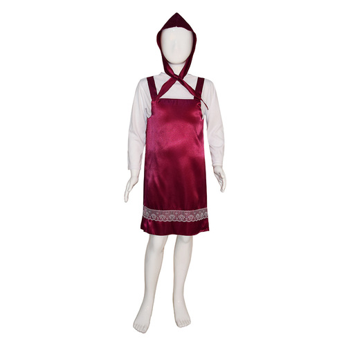 Halloween Martha with Bear Animation Cartoon Character Costume Cosplay Children's Performance Little Red Riding Hood Costume