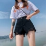 新款夏季宽松高腰裤子