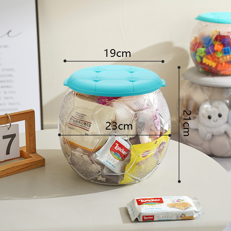 人形創意サッカー透明収納腰掛けぬいぐるみぬいぐるみ収納収納ボックス子供玩具収納神器|undefined