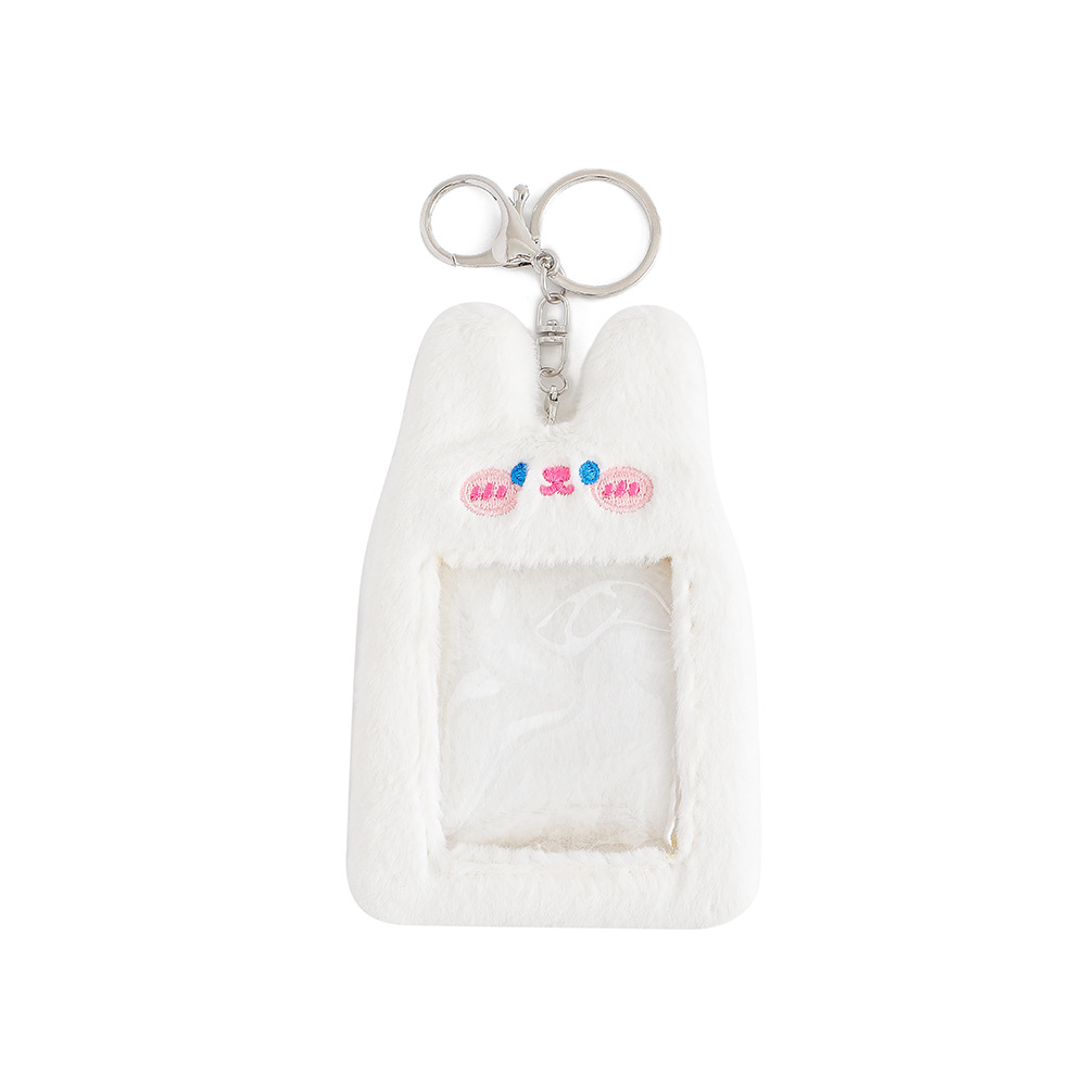 Chica de dibujos animados de felpa titular de la tarjeta Goo estrella persiguiendo chica visual colgante llavero titular de la tarjeta estudiante lindo animal titular de la tarjeta