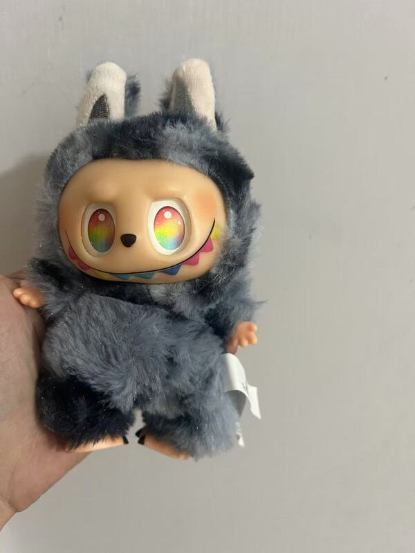 高品质拉布布.代前方高能马卡龙搪胶脸潮玩系列毛绒公仔盲盒包邮|undefined