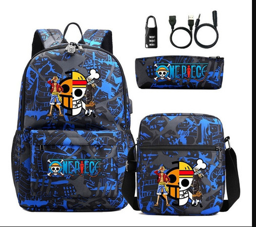 Puntada mochila bolsa de hombro Deportes masculino y femenino estudiante de secundaria bolsa de tres piezas conjunto estrella del bebé