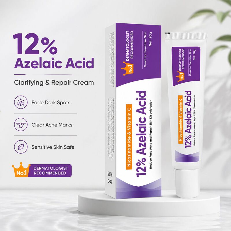12% Azelaic Acid 15% Azelaic Acid Essence Niacinamide Ointment Soothing Skin Gel to Reduce Acne Scars and Blemishes