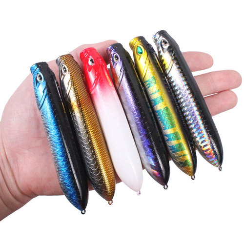Sea fishing zigzag dog lure fake bait long cast floating pencil 10g14g zigzag dog floating hard bait fishing gear wholesale