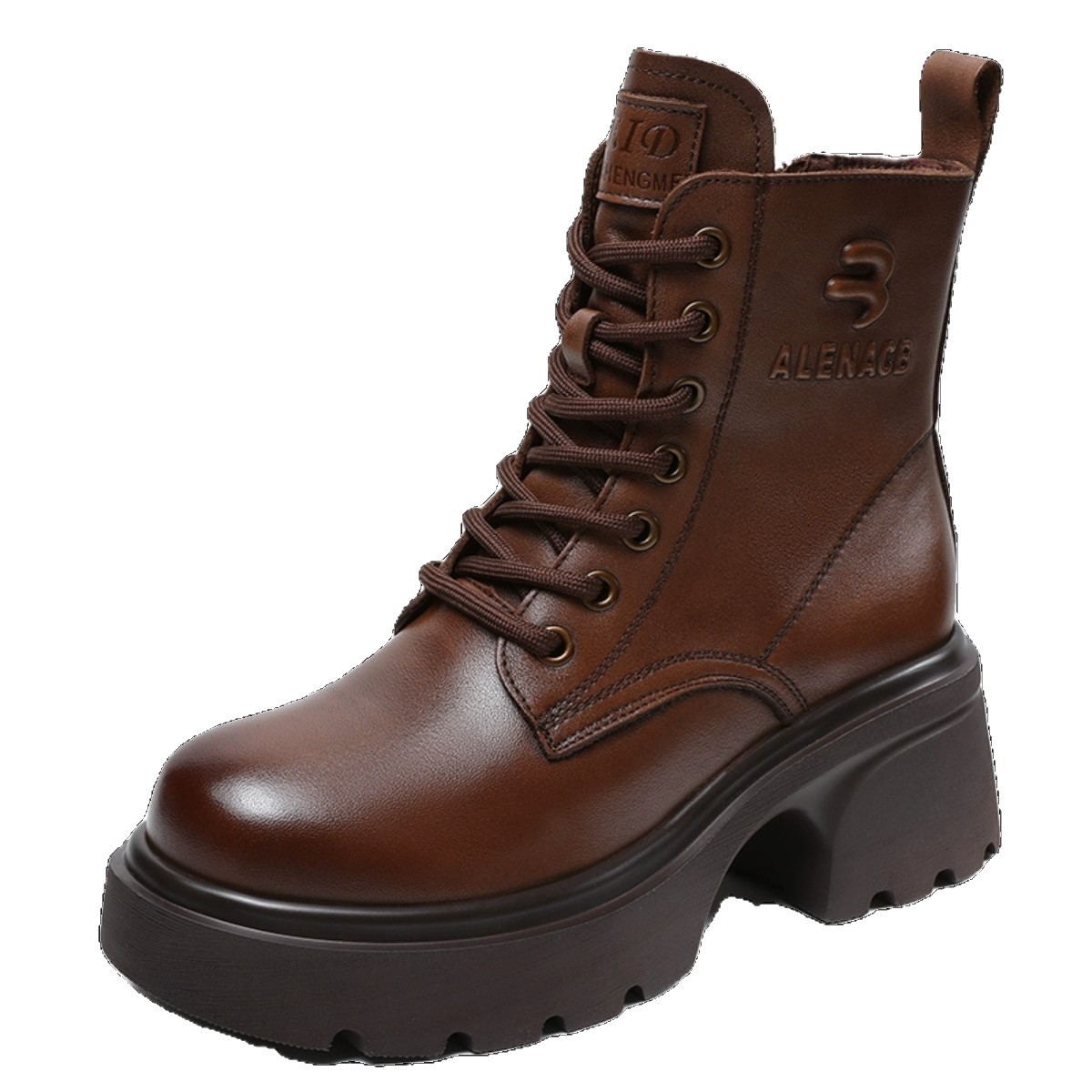 Genuine Martin Boots For Women With Soft Leather And Thick Soles_voghion.com