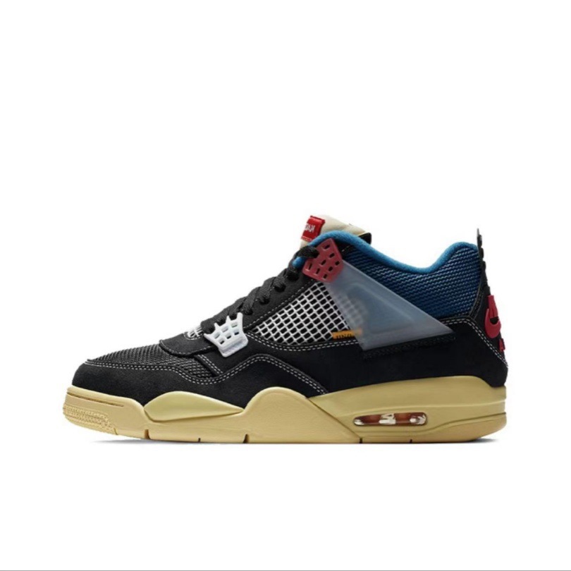 Zapatos de baloncesto de cuero AJ4 de alta calidad originales elevados para hombres y mujeres casuales Joe4 zapatos deportivos directos de fábrica