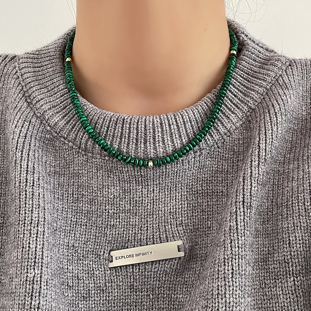 1 Piece Simple Style Color Block Seed Bead Beaded Womenu0027S Necklace