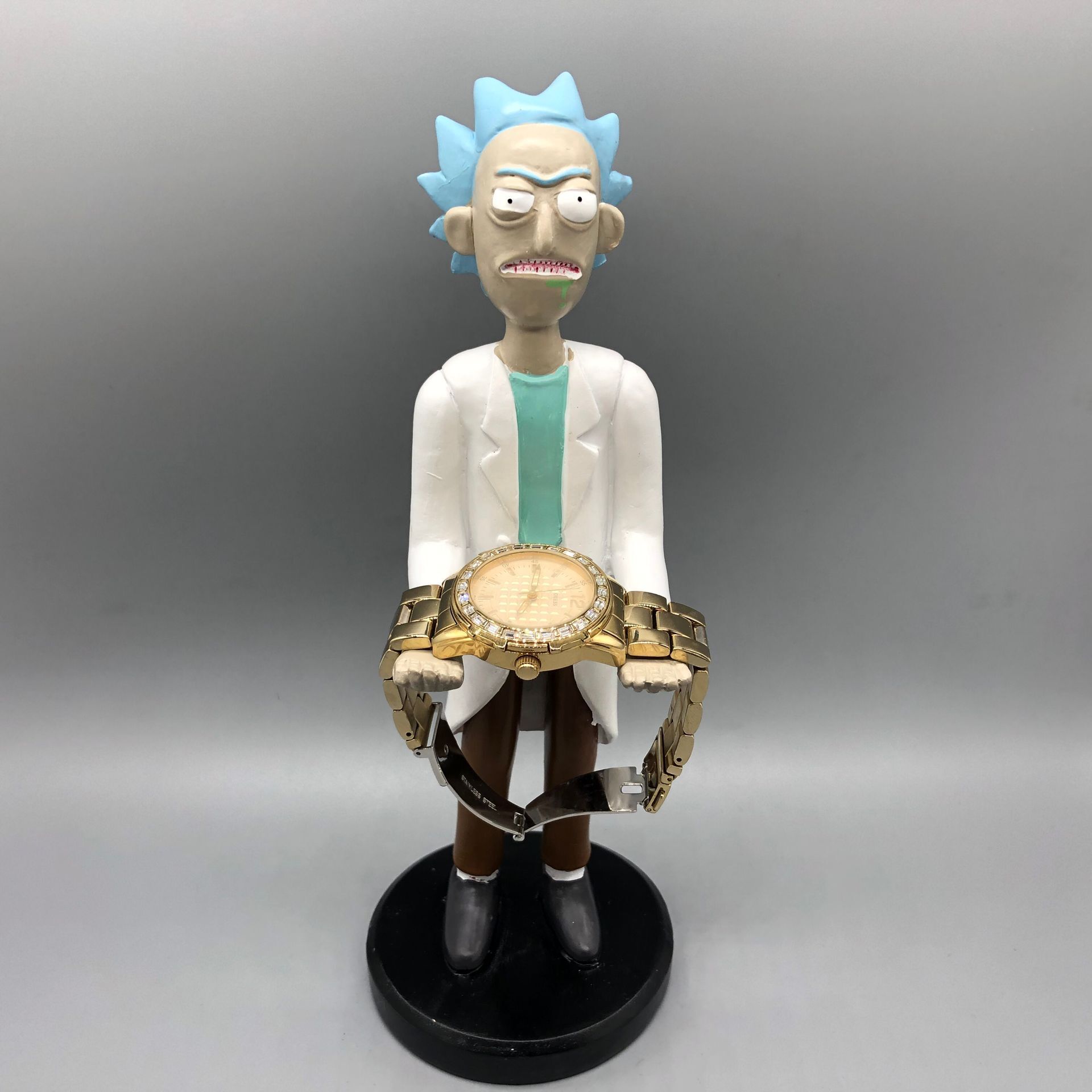 Rick y Morty hombre viejo teléfono móvil soporte juego mango soporte decoración ps4 mango soporte decoración anime