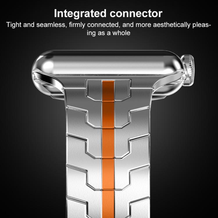 xDfind Iron Man Butterfly Buckle Correa de acero inoxidable para Apple Watch 42 / 44 / 45 / 46 / 49mm / A