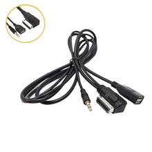 车载AMI usb数据转换线 MDI AMI转 AUX+USB线 适用于大众途锐奥迪