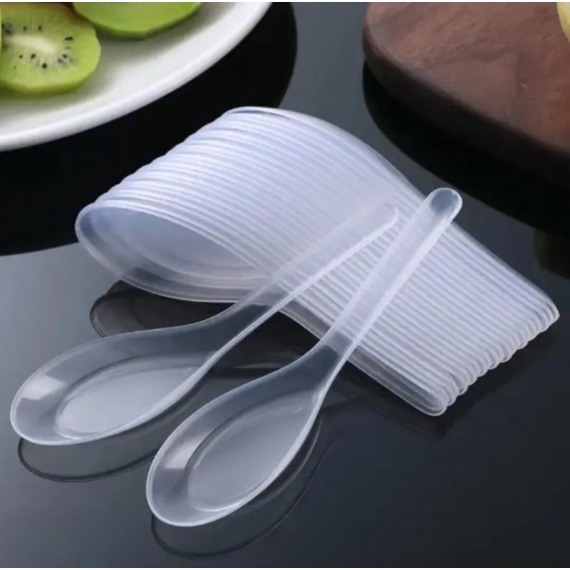 Commercial restaurant thickened rice spoons, convenient 2026 new model disposable spoons, soup spoons for takeout packaging