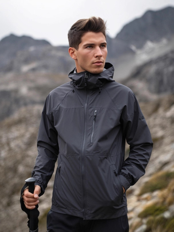 Bird-Style Softshell Jacket Customizable with Company Logo, Hooded Warm Windbreaker, Outdoor Windproof Jacket