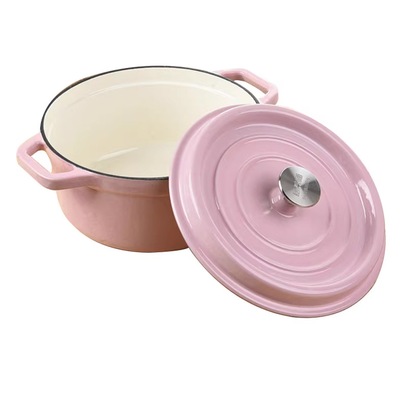 Olla de esmalte, olla de hierro fundido esmaltada, olla para guisos doméstica, regalo para inauguración de casa, olla para cocinar, olla de arcilla, olla para sopa, olla antiadherente, olla para cocinar