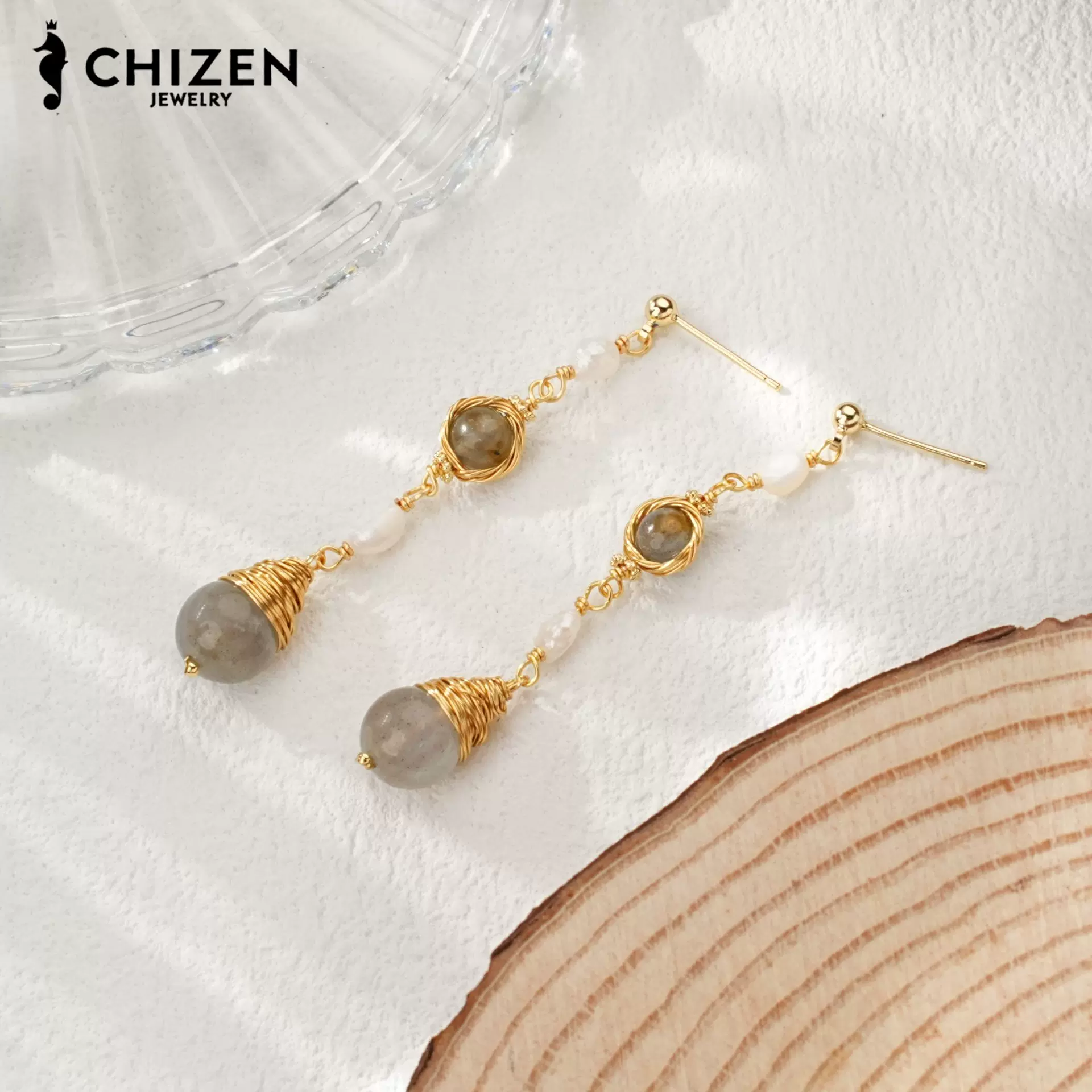 跨境天然淡水珍珠耳钉饰品天然淡水珍珠耳饰工厂批发