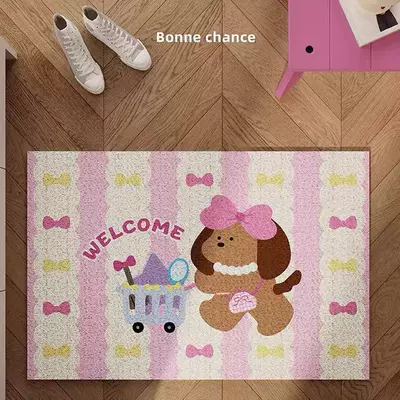 Floor Mats, Entrance Door, Entrance – Avtomobil döşəmə paspasları - vermicelli-puppy-shopping-cart-40x60cm