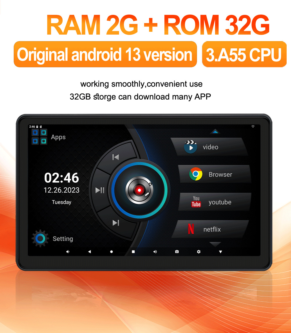 11.6inch Hd Ips Android HDMI Universal Headrest Monitor Car Rear Seat Entertainment System Player
