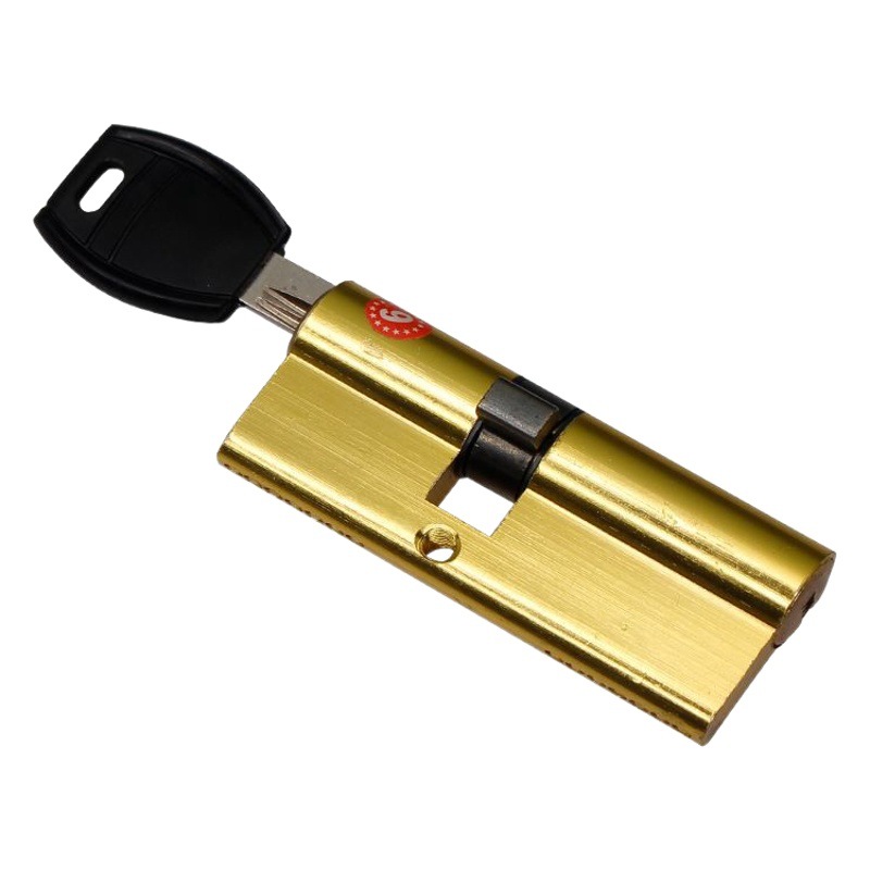 Cilindro de cerradura de cobre Buyang anticuado antirrobo puerta cerradura cilindro puerta doble cara universal Panpan cerradura cilindro cerradura núcleo AB cilindro