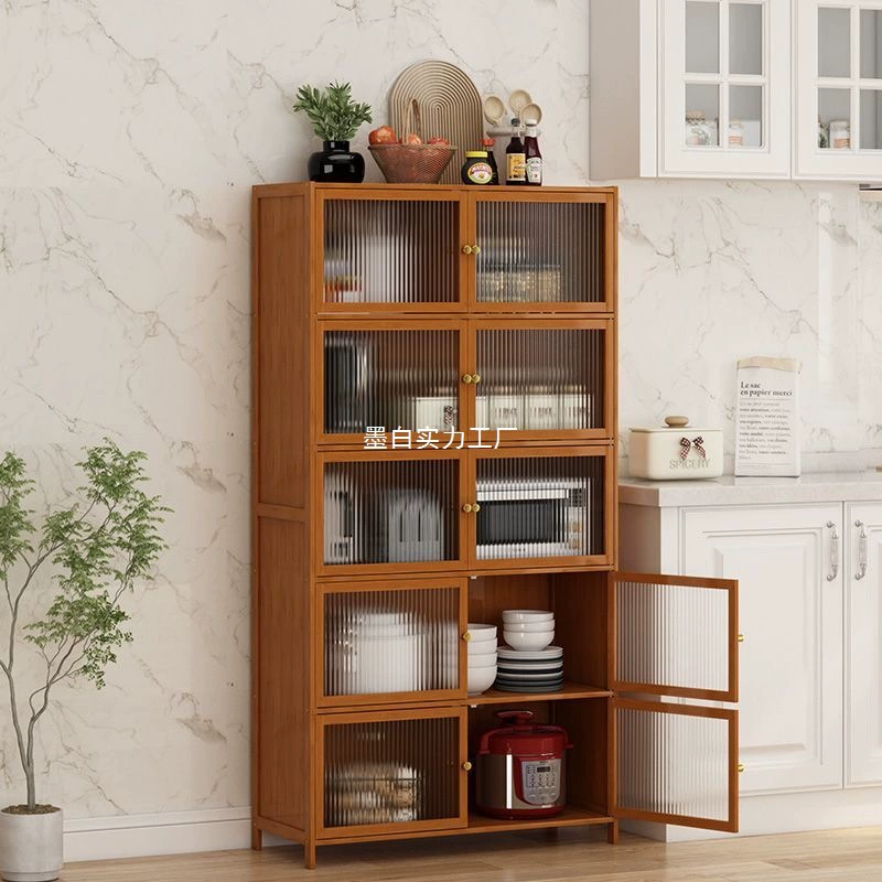 Кухонный многослойный шкаф с дверцей, напольный шкаф для хранения сэндвичей, бытовой многофункциональный узкий высокий буфет с откидной крышкой, шкаф для хранения