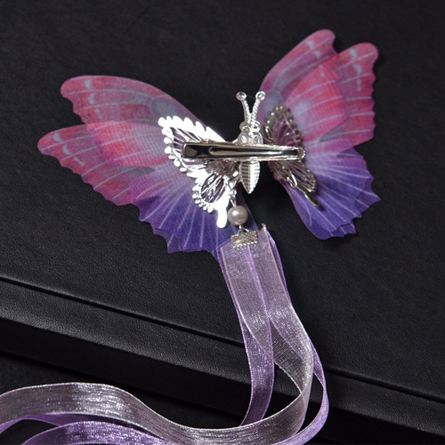 Shake the butterfly headdress fairy hanfu hairpin of the single paragraphgirls hanfu chinese princess headdress ancientry clip children hair clips