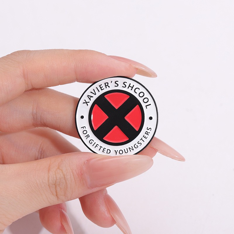 Alloy Material Cartoon Style Pin Letter Heart Shape Alloy Stoving Varnish Unisex Brooches