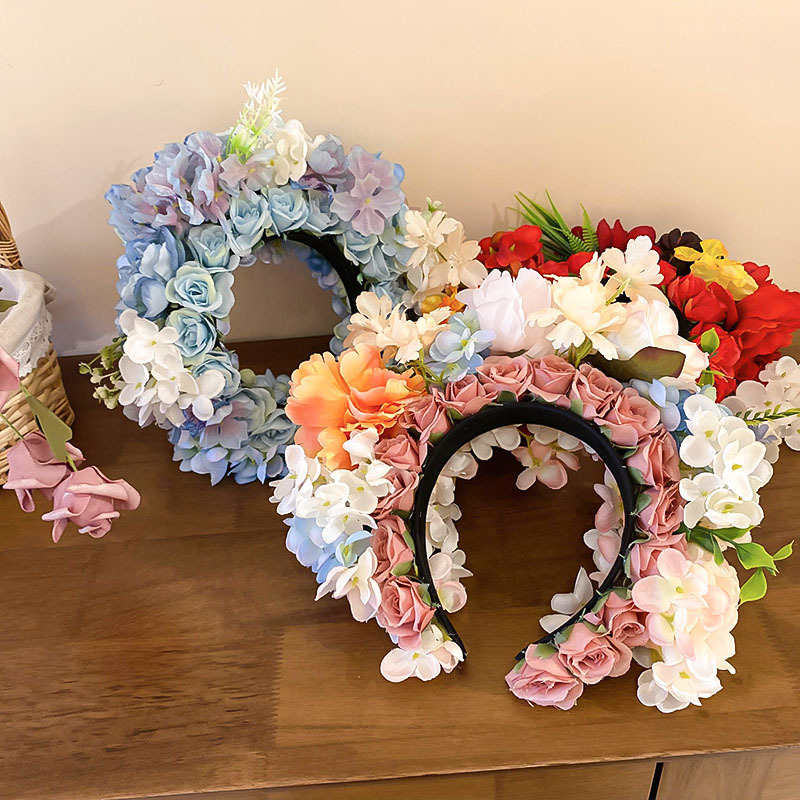933g Weight Hair Band Hair Accessories Type 1 Piece Quantity Daily Occasion Cloth Material Flower Pattern All Seasons Season Women's Gender Sweet Style Sweet Women's Flower Cloth Hair Band 16