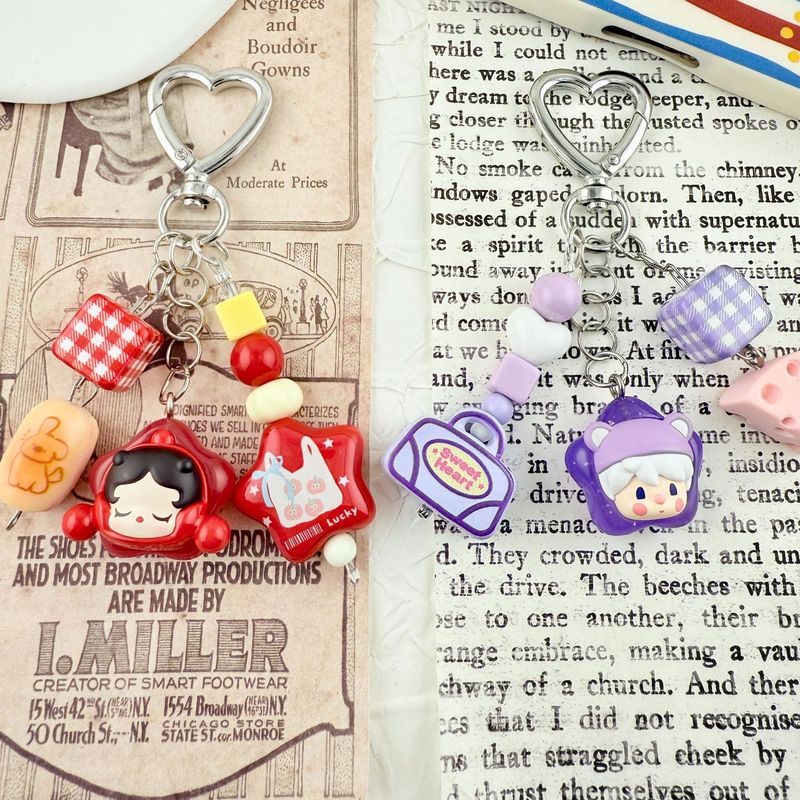 本物のらき☆すたバブルマート携帯電話チェーントレンディなキーホルダーオリジナル diy バックパックペンダントペンダントギフト|undefined