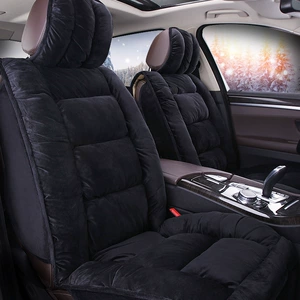 Winter short plush car seat cushion new winter car fleece-lined seat cover universal down all-inclusive seat cushion wholesale